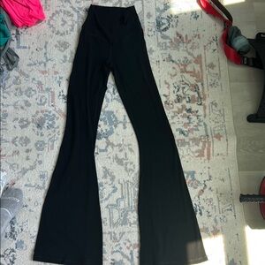 Aerie offline cross over leggings size xsmall High-Waisted Black Flare Pants